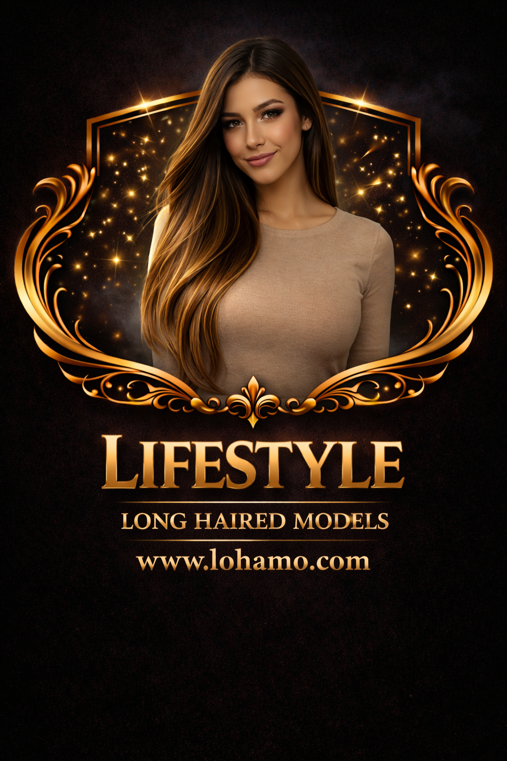Authentische lifestyle models mit langen haaren und naturschön