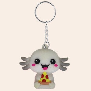 Snaxolotl sleutelhanger pizza