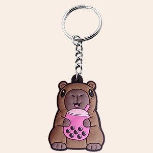 Capybara Sleutelhanger bubbletea