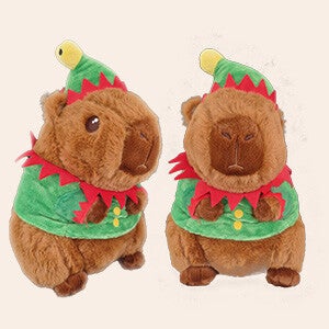 Capybara kerst elf