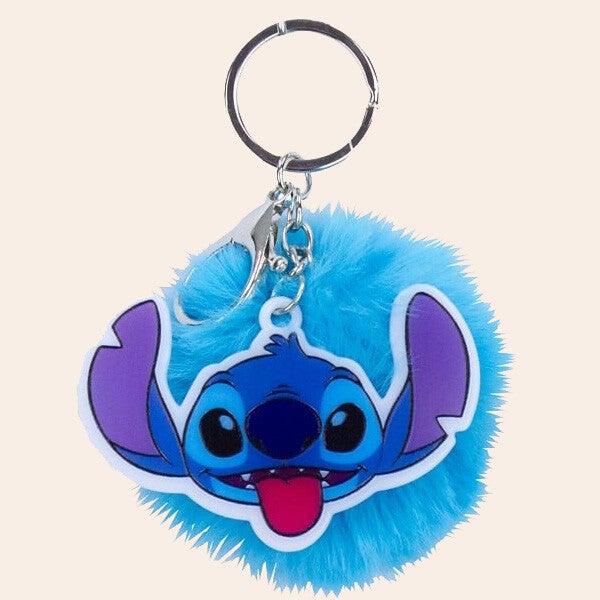 Stitch pompon sleutelhanger