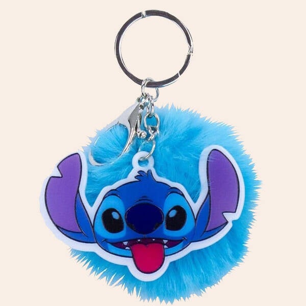 Stich pompom sleutelhanger