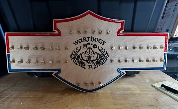HD Warthog Challenge coin Display