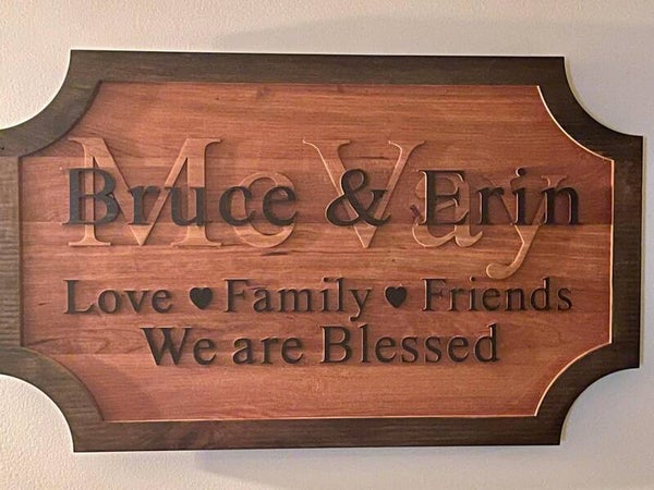 Stacked Text Wall Decorations