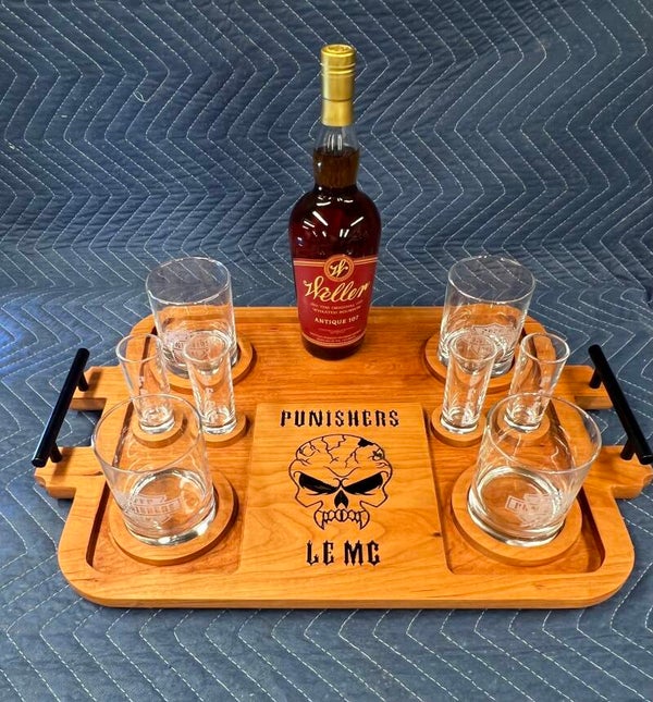 Punishers Bourbon / Drink Serving Tray