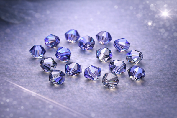 Perles toupie cristal 4 mm Crystal Heliotrope reflets multicolores profonds – lot de 20 – SW50