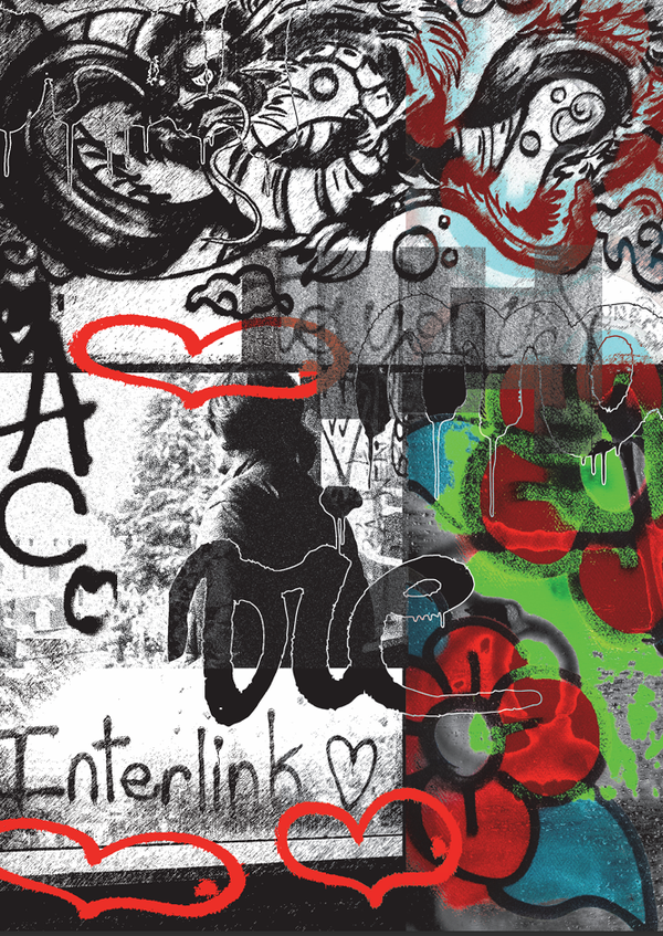 "Amour 2" – Poster Graphique Urbain par Chiara Arcella