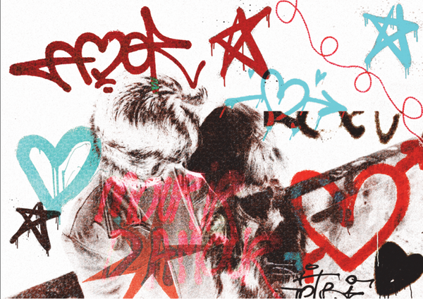 "Amour 5" – Illustration Street Art par Chiara Arcella