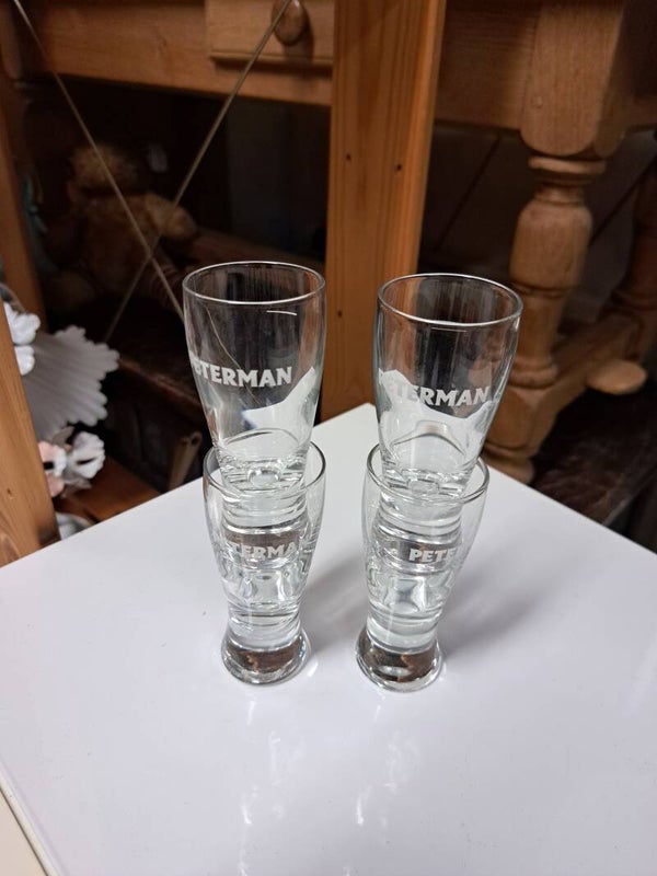 Lot de 4 verres à shot / apéritif peterman