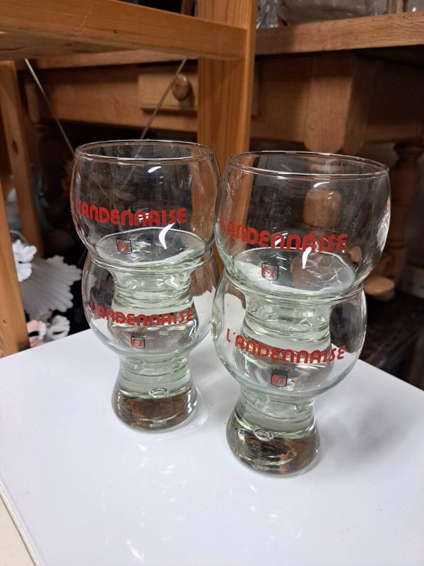 Lot de 4 verres à bière l'Ardennaise