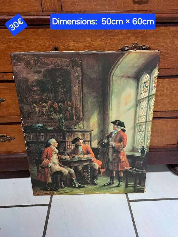 Toile-cadre copie A glass of wine 50cm × 60cm