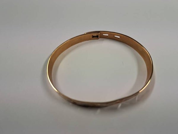Bracelet doré réglable en acier