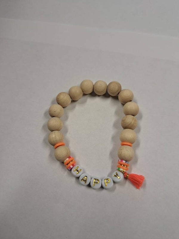 Bracelet élastiqué Happy