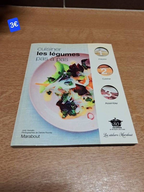 Livre de cuisine - cuisiner les légumes pas à pas Ateliers Marabout