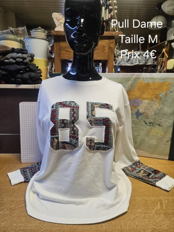 T-shirt dame manche longue, Taille M