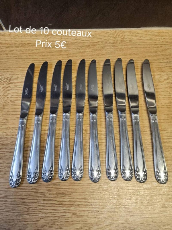 Lot de 10 couteaux reppel