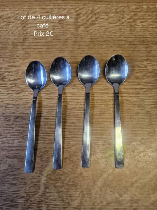Lot de 4 cuillères à café