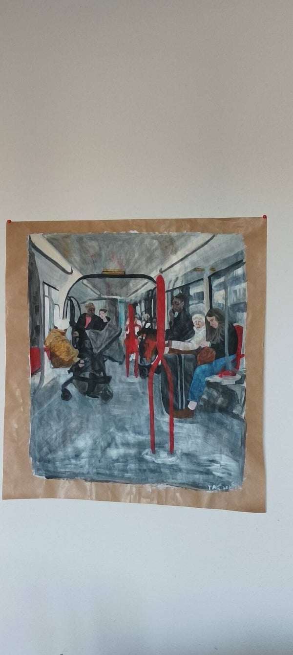 Dans le tramway