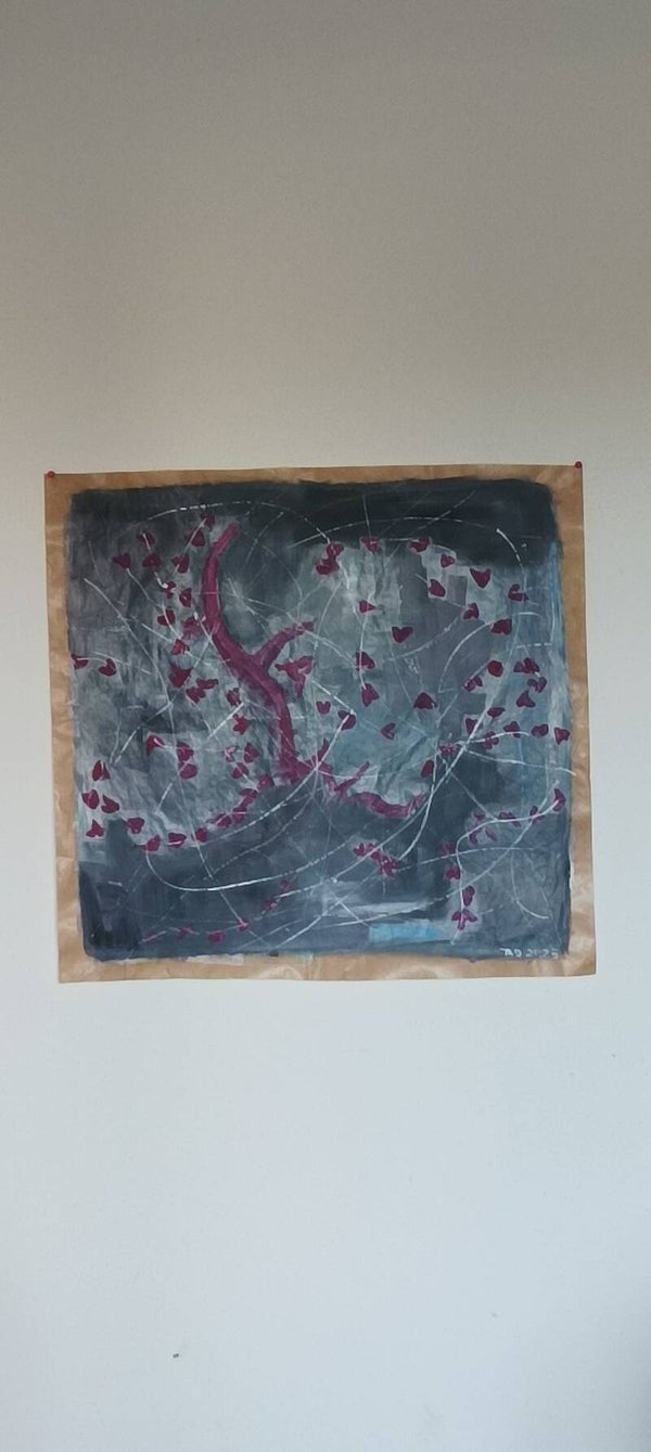 Vivaces violettes et profil