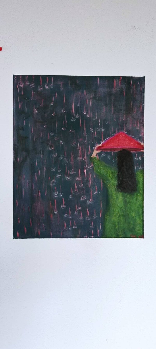 Pluie rose