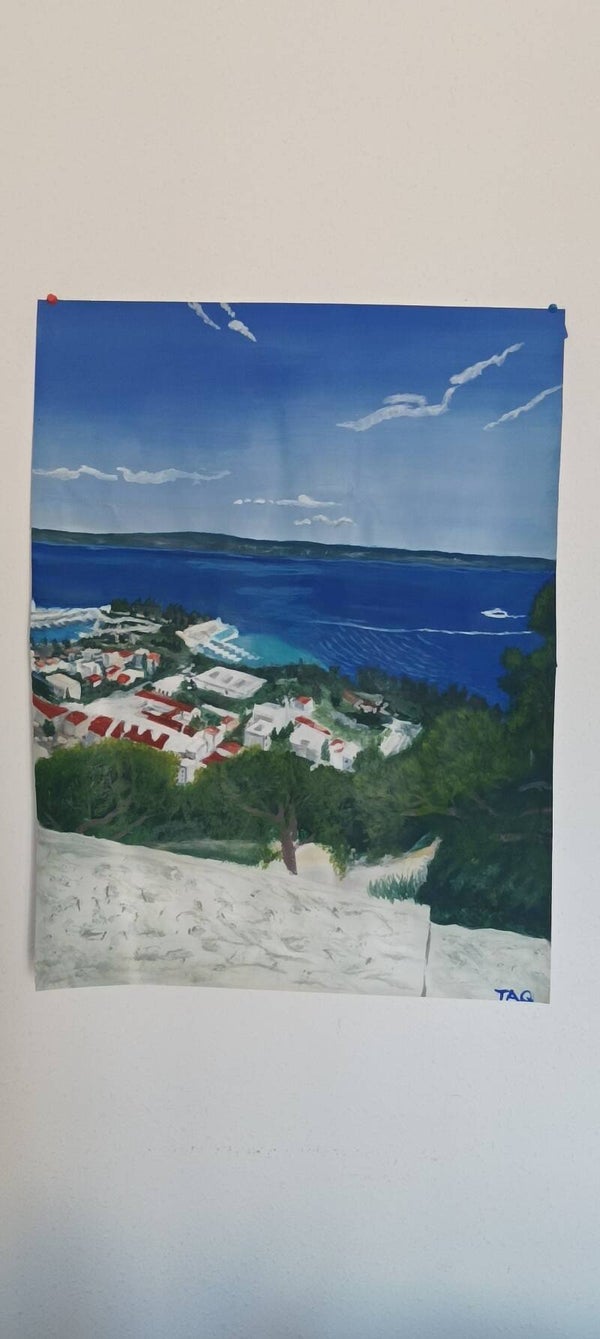A l'approche du port (paysage croate)