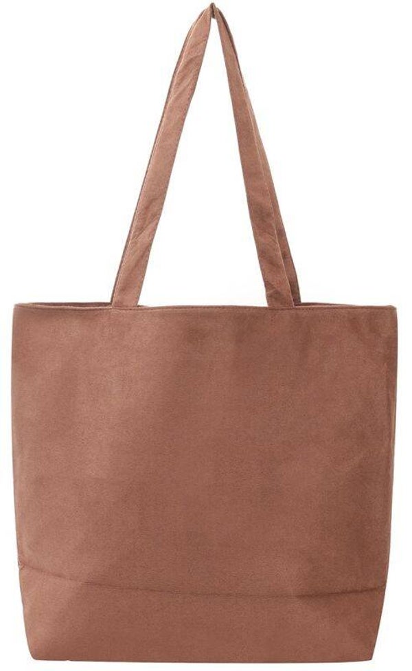 Suede shopper