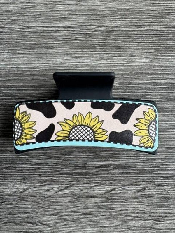 Haarclip zonnebloem