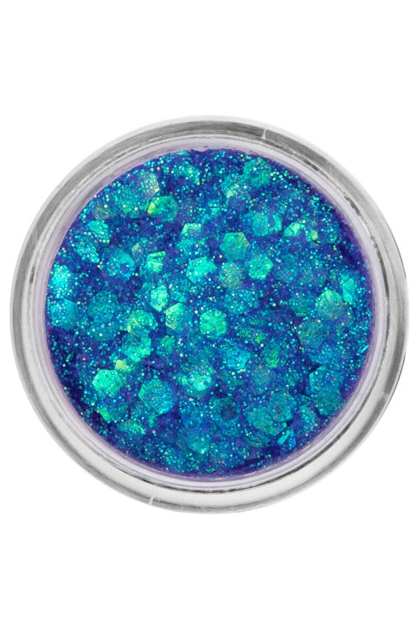 PXP pressed chunky glitter cream blue chameleon