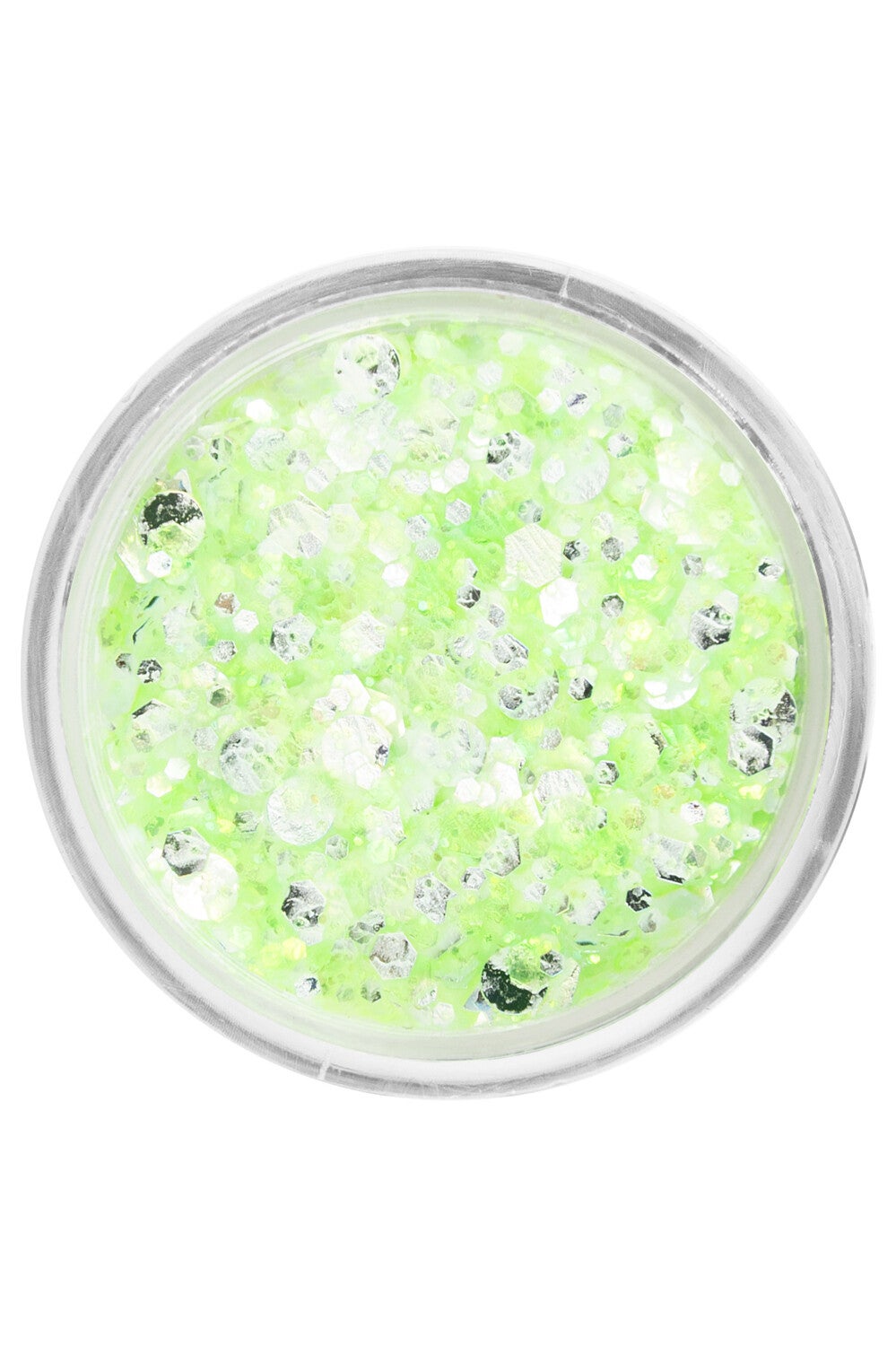 PXP pressed chunky glitter cream neon emerald candy