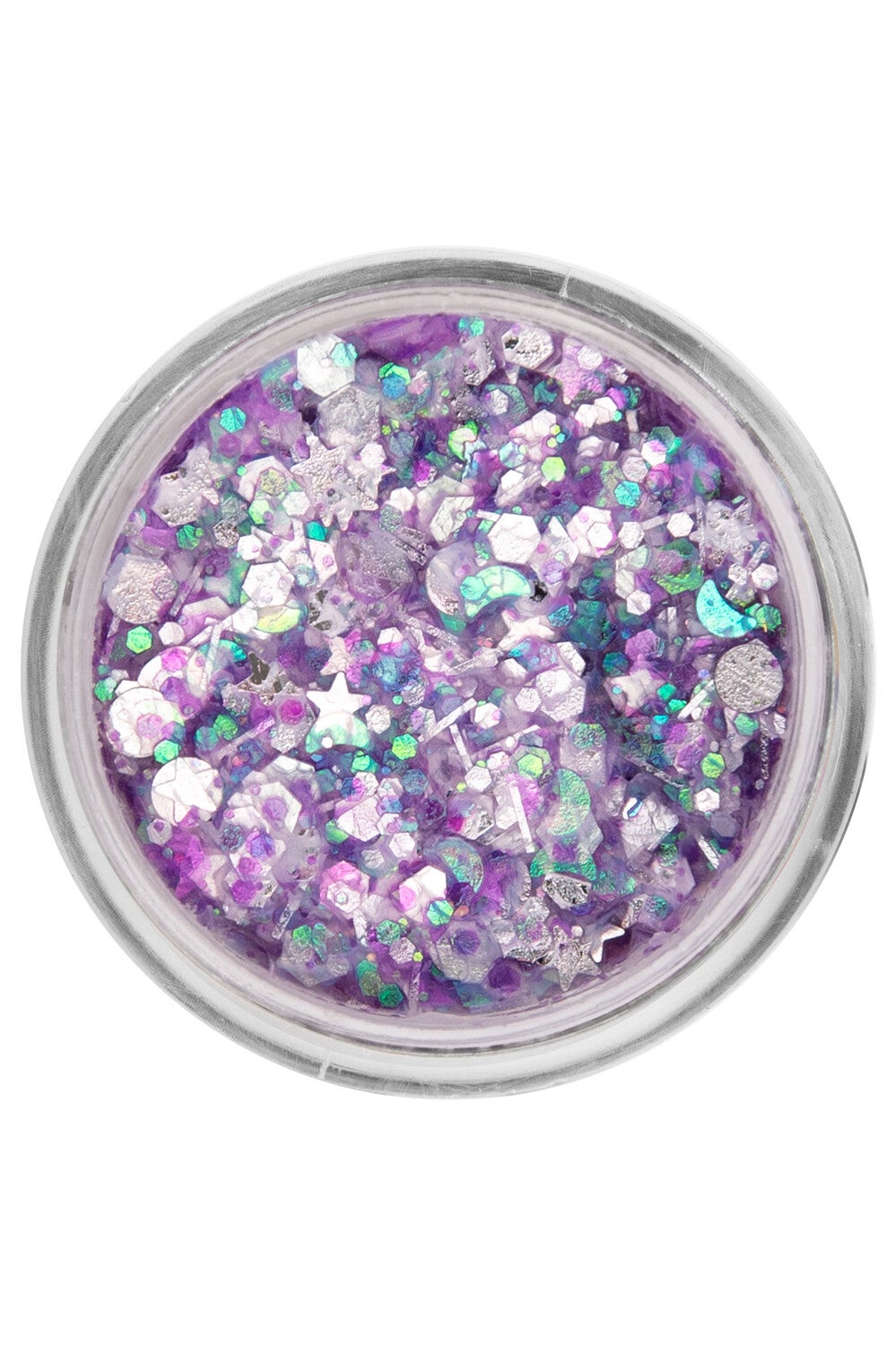 PXP pressed chunky glitter cream purple candy