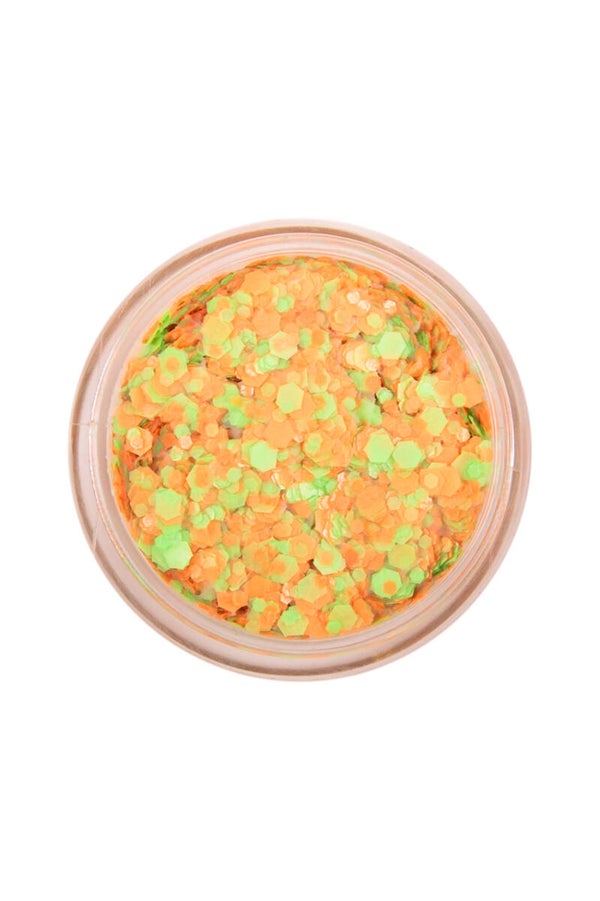 PXP pressed chunky glitter cream oranje - groen
