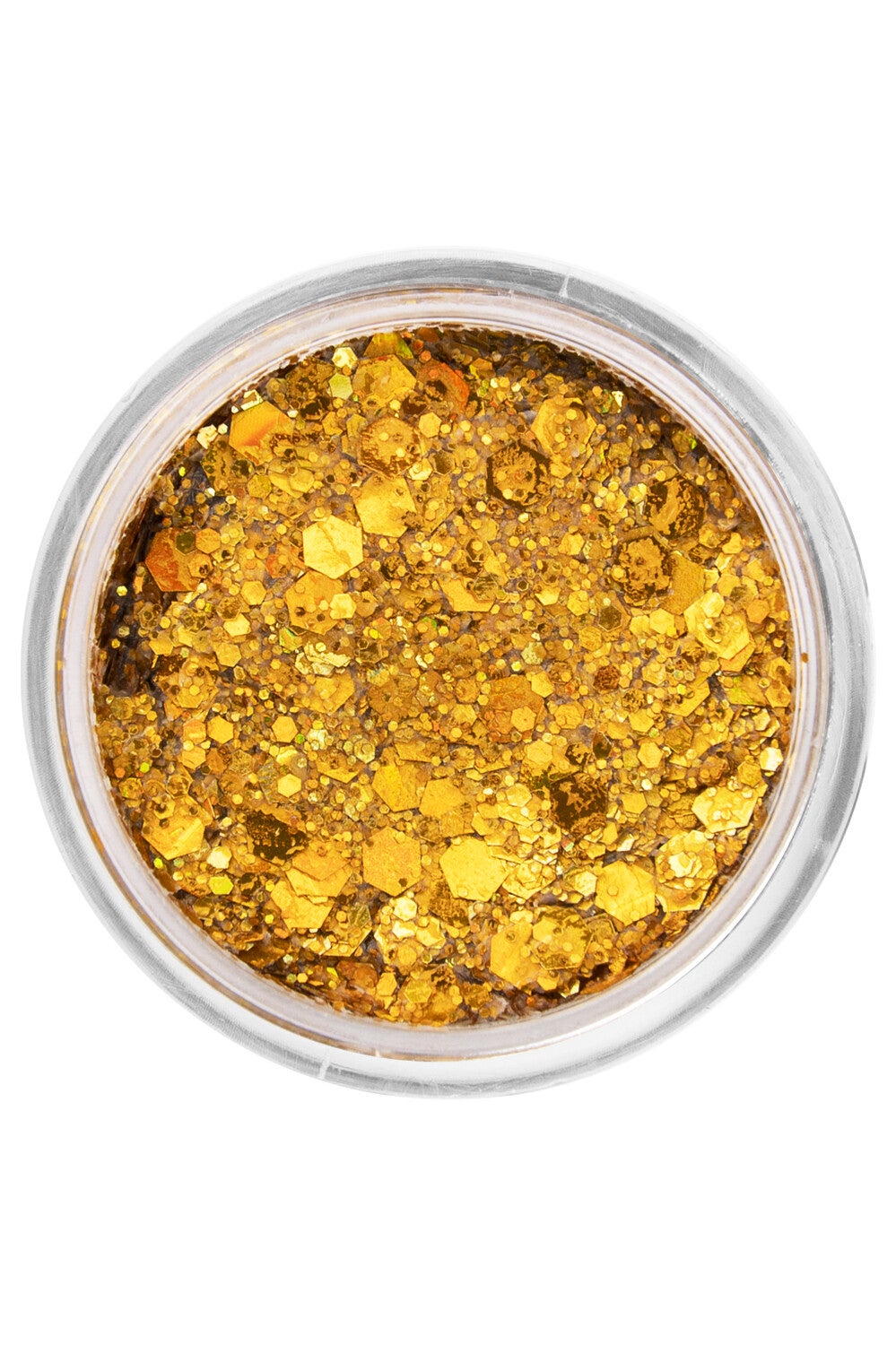 PXP pressed chunky glitter cream gold mellow