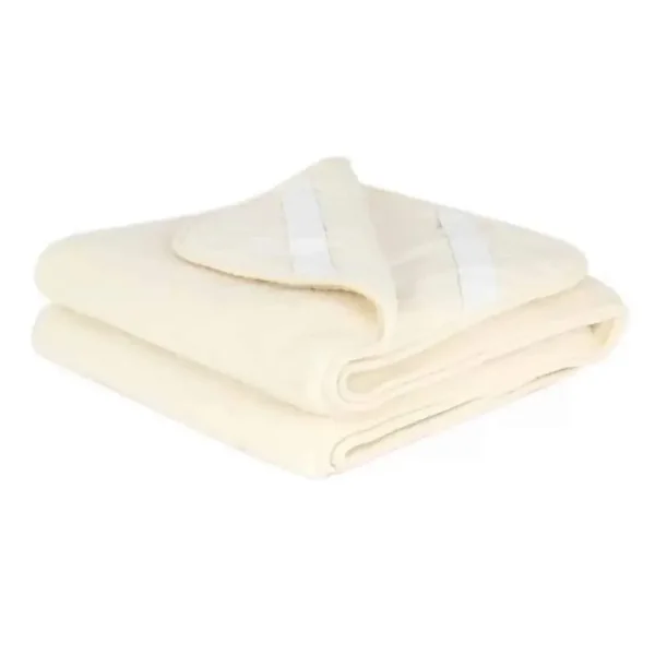Wollen onderlegger / onderdeken ledikant – merinowol – 60x120cm - natural