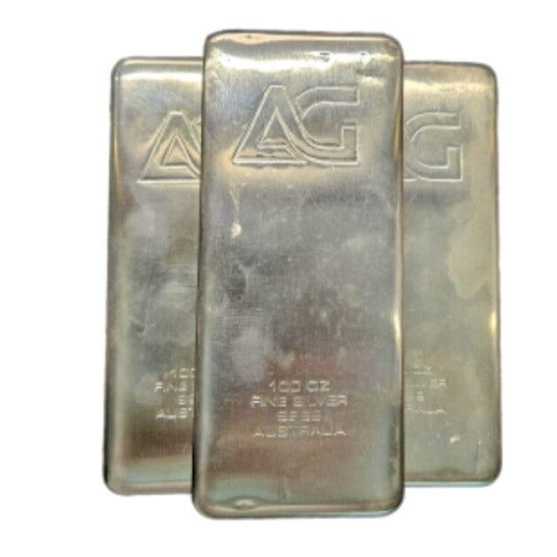 100 Oz Silver Bar Purity 999+