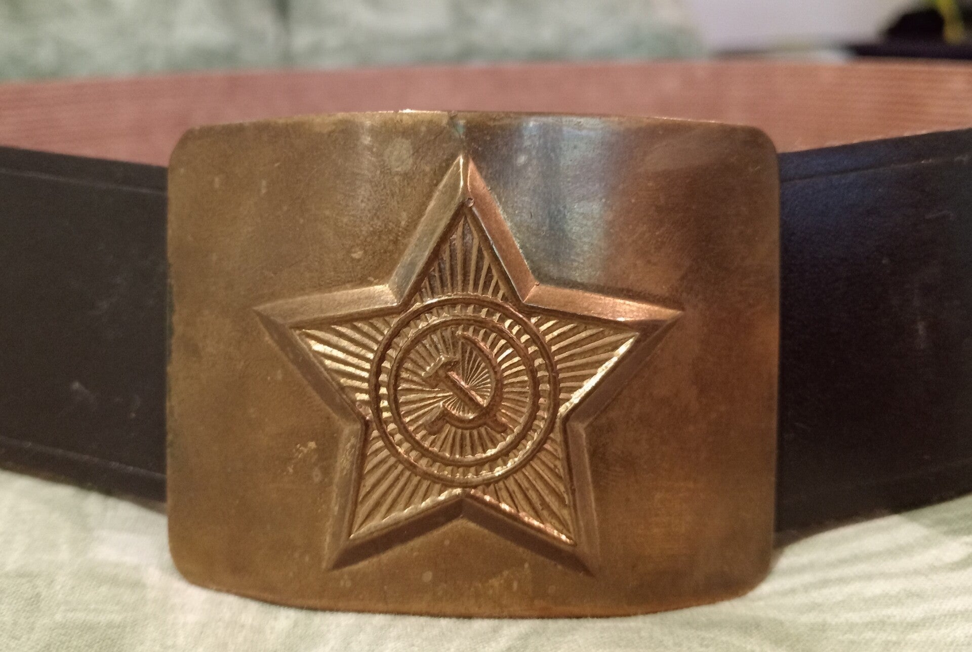 USSR Soldiers Vintage Leather Belt very good Condition