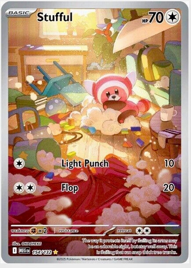 Pokémon Phantasmal flames Stufful Freshly Pulled