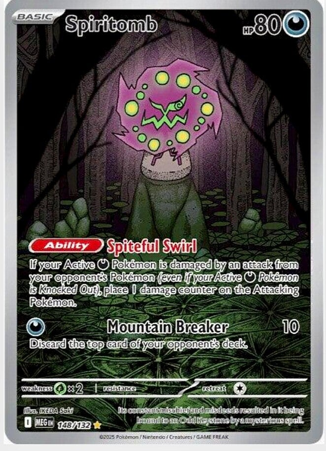 Pokémon Phantasmal flames SpiritTomb Freshly Pulled