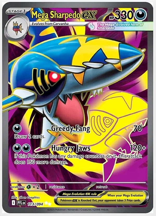 Mega Sharpedo ex (Full-Art | 113/094) Phantasmal Flames