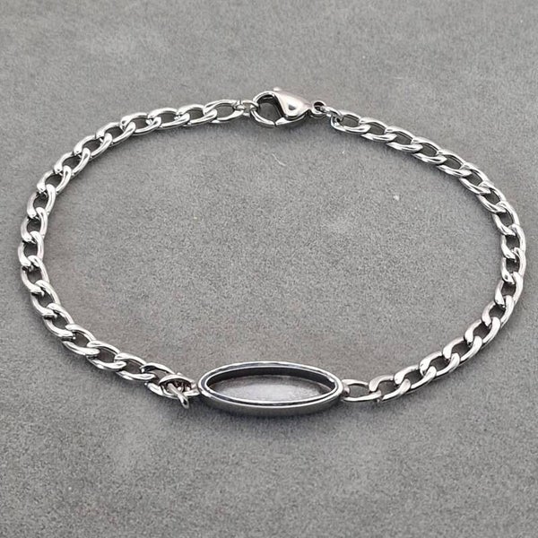 Ladies steel bracelet