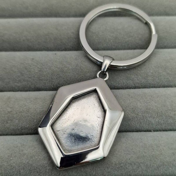 stainless steel Geometric keyring