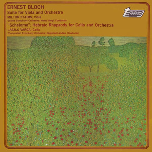 LP | Ernest Bloch – Suite For Viola And Orchestra - "Schelomo" Hebraic Rhapsody For Cello And Orchestra
