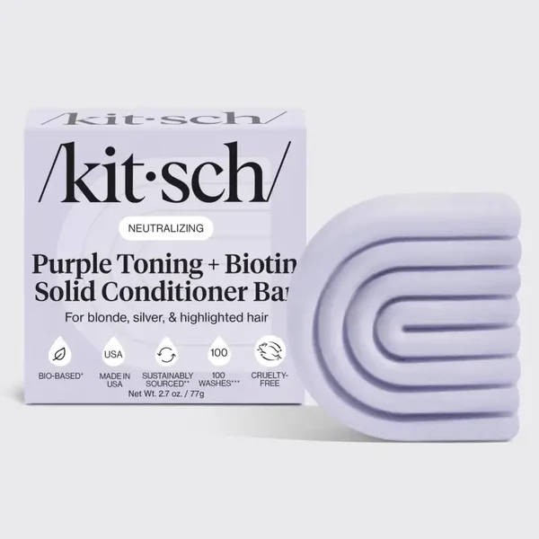 Paarse Toning conditioner Bar  voor gekleurd en grijs haar