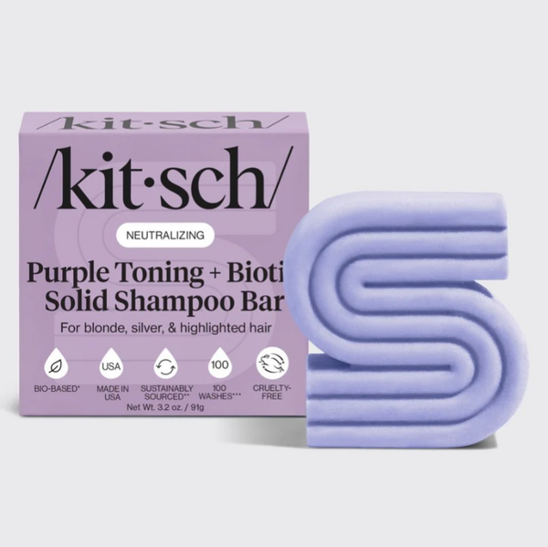Paarse Toning Shampoo Bar voor gekleurd en grijs haar