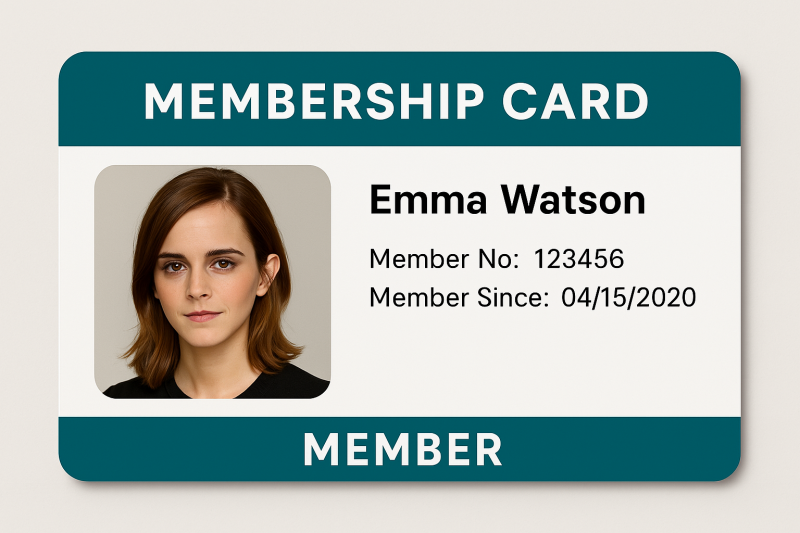 Your membership card