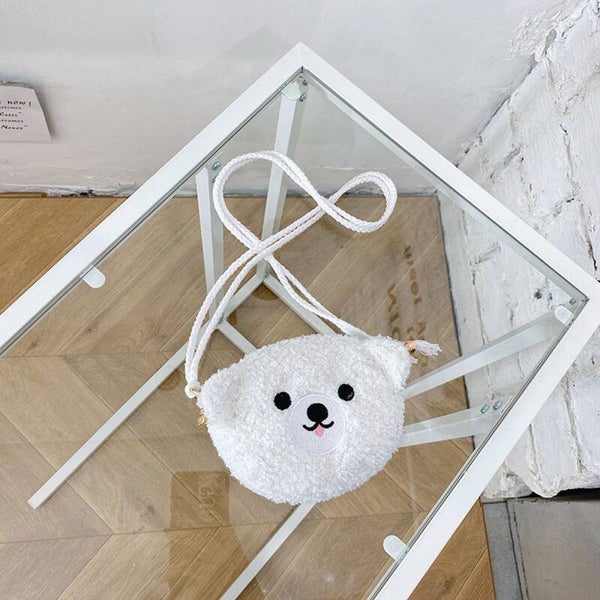 Meisjes Schoudertasje – Teddybeer – Wit – 2 tot 6 jaar – Peuter & Kleuter Tasje