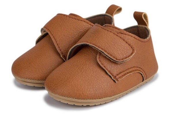 Baby schoenen met klittenbandsluiting – maat 19/20 – Bruin - Valt Klein
