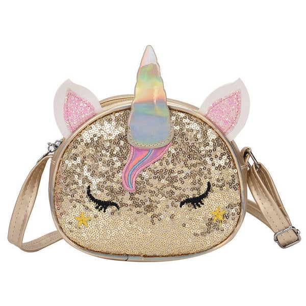 Unicorn Meisjes Schoudertasje Goud