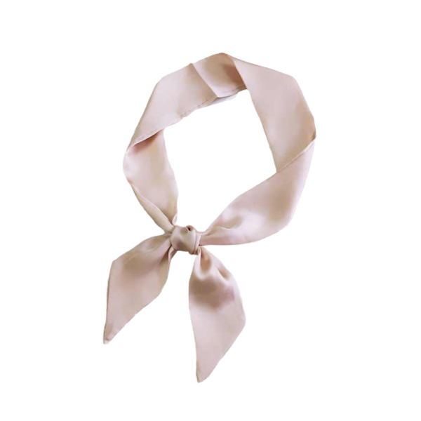 Dames haarsjaaltje creme effen 90x5 cm | haar lint - haar sjaal | haarsjaal meiden - tieners - dames | sjaaltje - lint