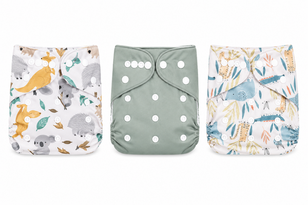 3 Stuks - Verstelbare Oefenbroekjes Waterproof - Zindelijkheidsbroekjes - Wasbare Trainingsbroekjes 2-3 Jaar 8-15 kg - Jungle Dieren