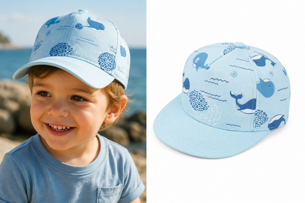 Jongens pet Walvis - Dreumes - peuter (1-4 jaar) - Petje kind